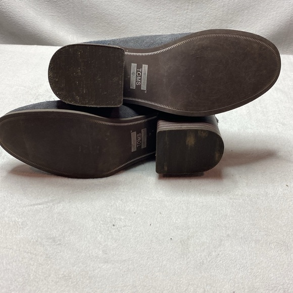 Toms gray heeled ankle boots size 9 - Picture 6 of 6